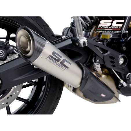SC-Project Uitlaat S1 titanium | Ducati Scrambler 800 | Motoruitlaten.nl